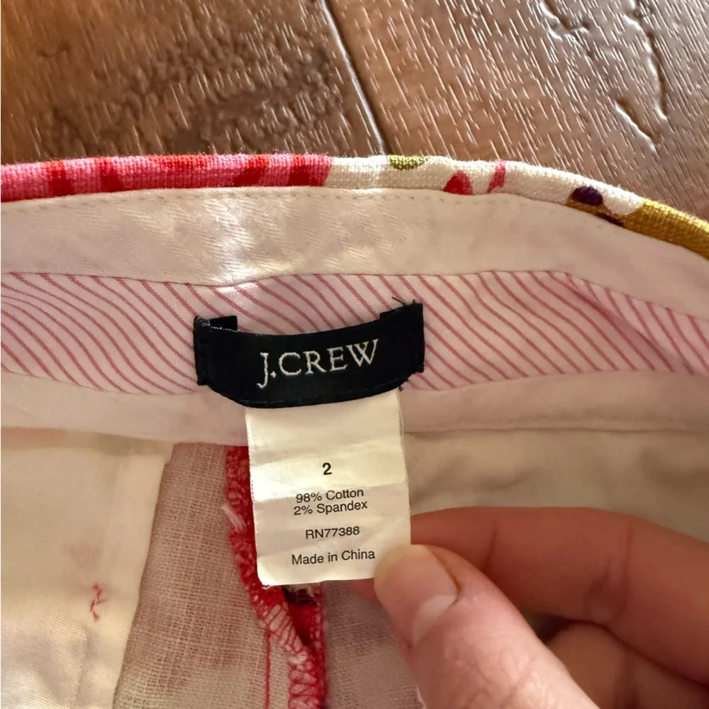 Pristine Jcrew Colorful Summer Printed Chino Shorts Size:2 - Picture 5 of 10